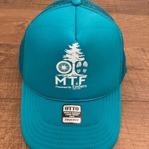 Marquette Trails Festival Embers OTTO FoamTurquoise Trucker Hat Mesh SnapBack